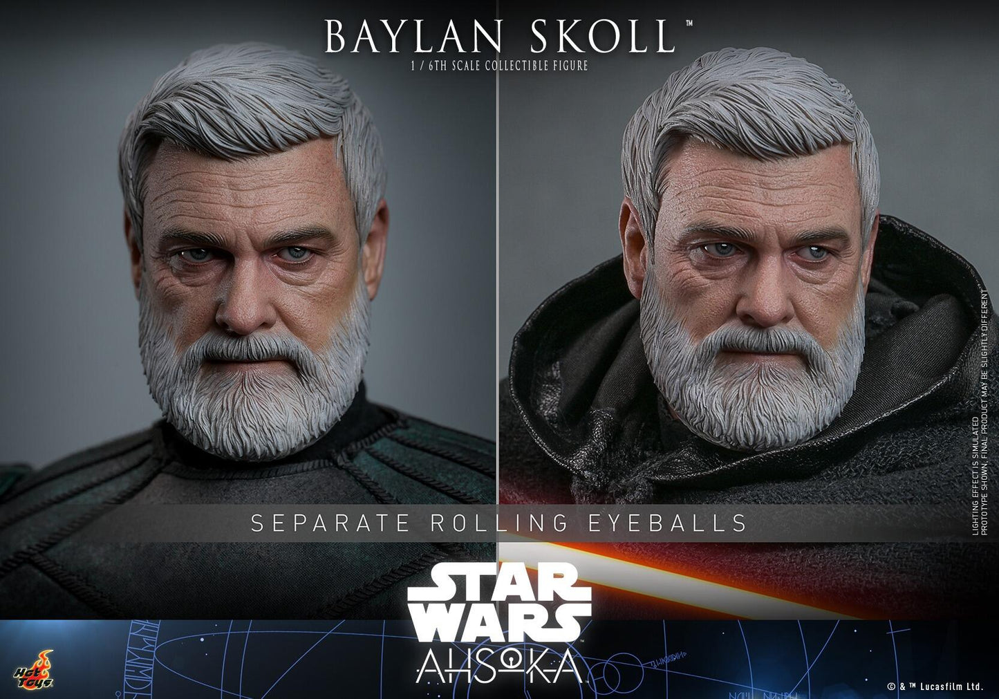 Baylan Skoll - Star Wars: Ahsoka Hot Toys Collectibles 1/6 Scale Action Figure