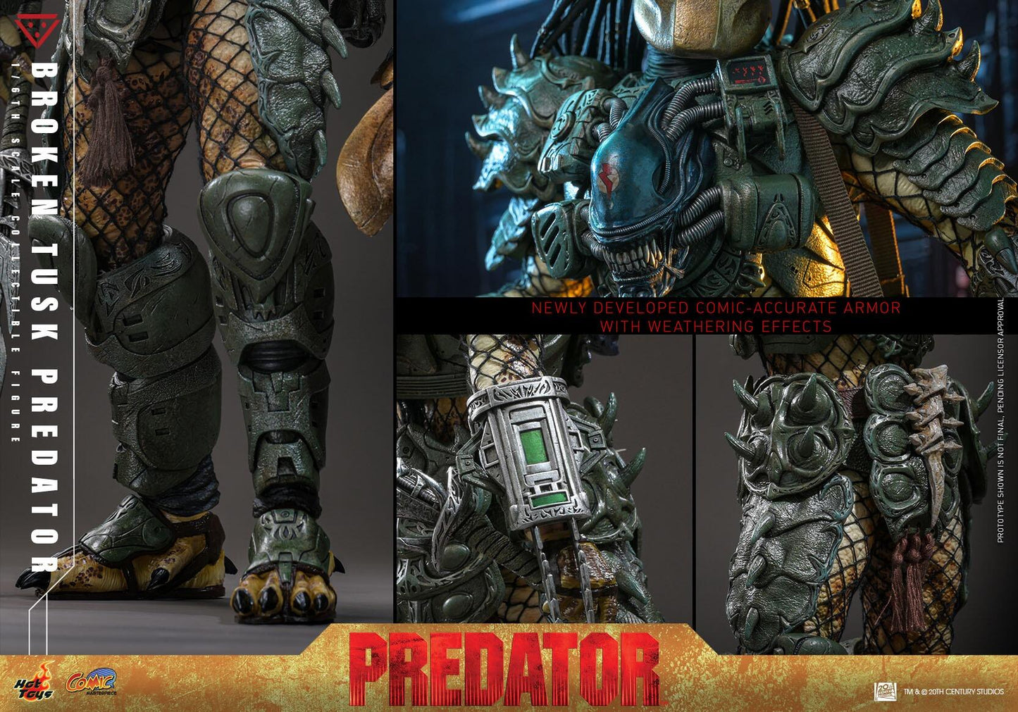 *PRE-ORDER Broken Tusk Predator - Aliens V Predator Hot Toys Collectibles 1/6 Scale Action Figure