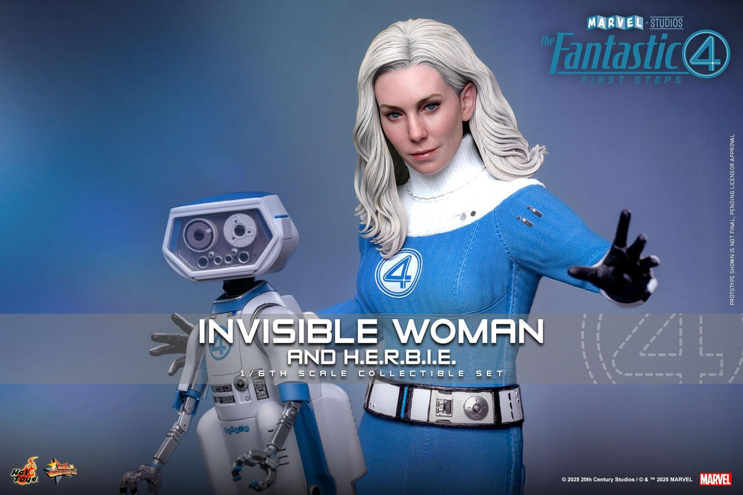*PRE-ORDER Invisible Woman (With H.E.R.B.I.E.) - Fantastic Four: First Steps Marvel Hot Toys Collectibles 1/6 Scale Action Figure