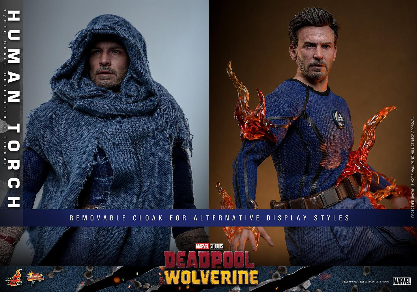 Human Torch - Marvel Deadpool & Wolverine Hot Toys Collectibles 1/6 Scale Action Figure