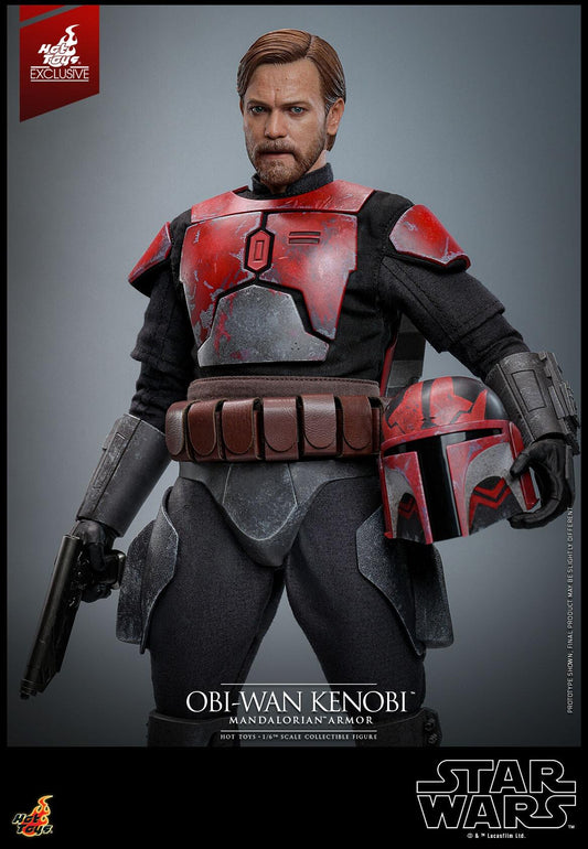 Obi-Wan Kenobi (Mandalorian Armor) - Star Wars: The Clone Wars Hot Toys Exclusive Collectibles 1/6 Scale Action Figure