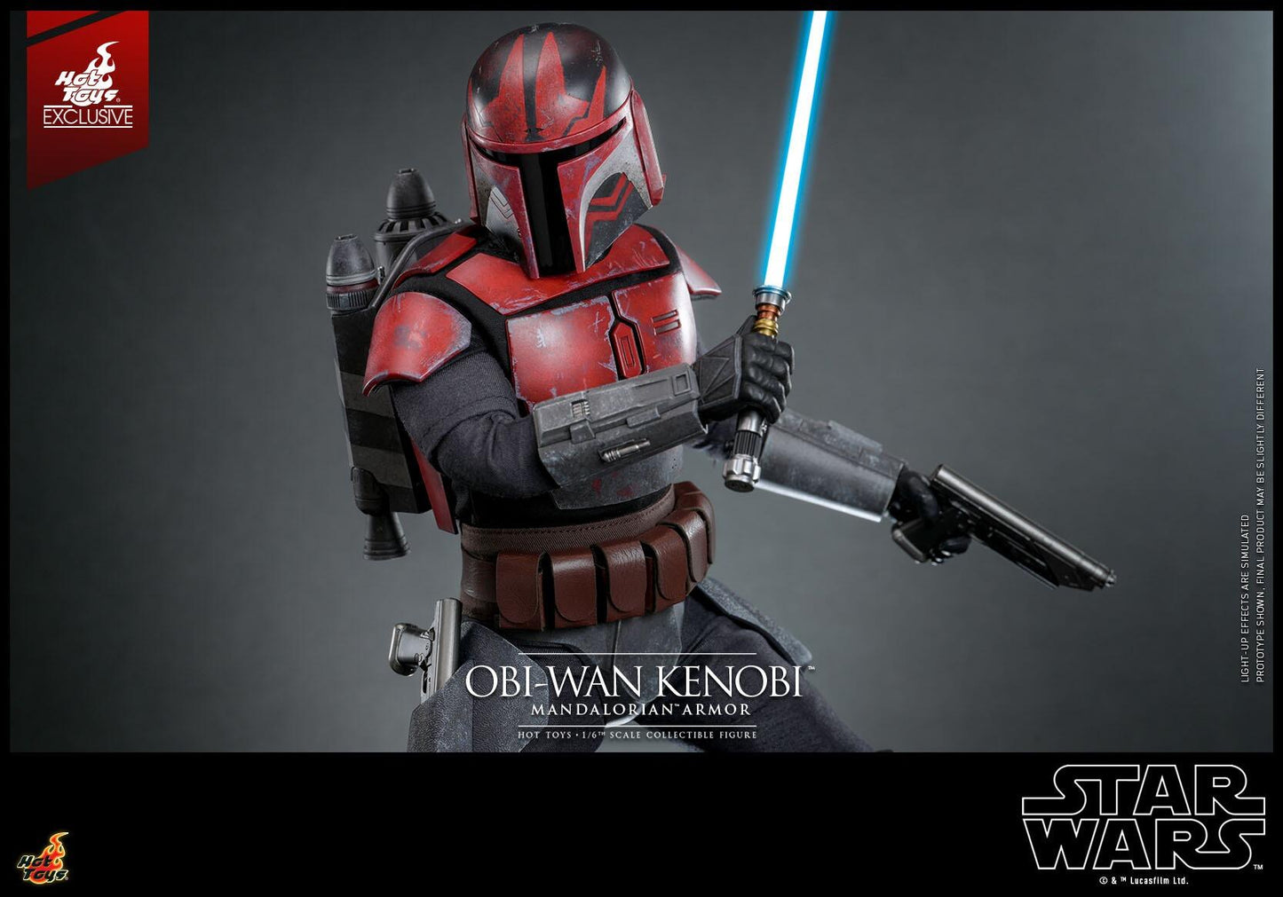 Obi-Wan Kenobi (Mandalorian Armor) - Star Wars: The Clone Wars Hot Toys Exclusive Collectibles 1/6 Scale Action Figure