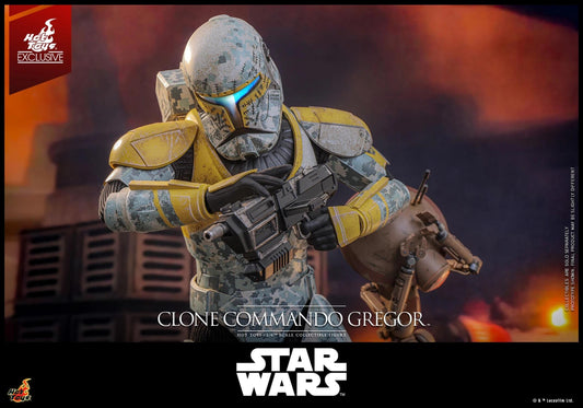 Clone Commando Gregor - Star Wars: The Clone Wars Hot Toys Collectibles 1/6 Scale Action Figure