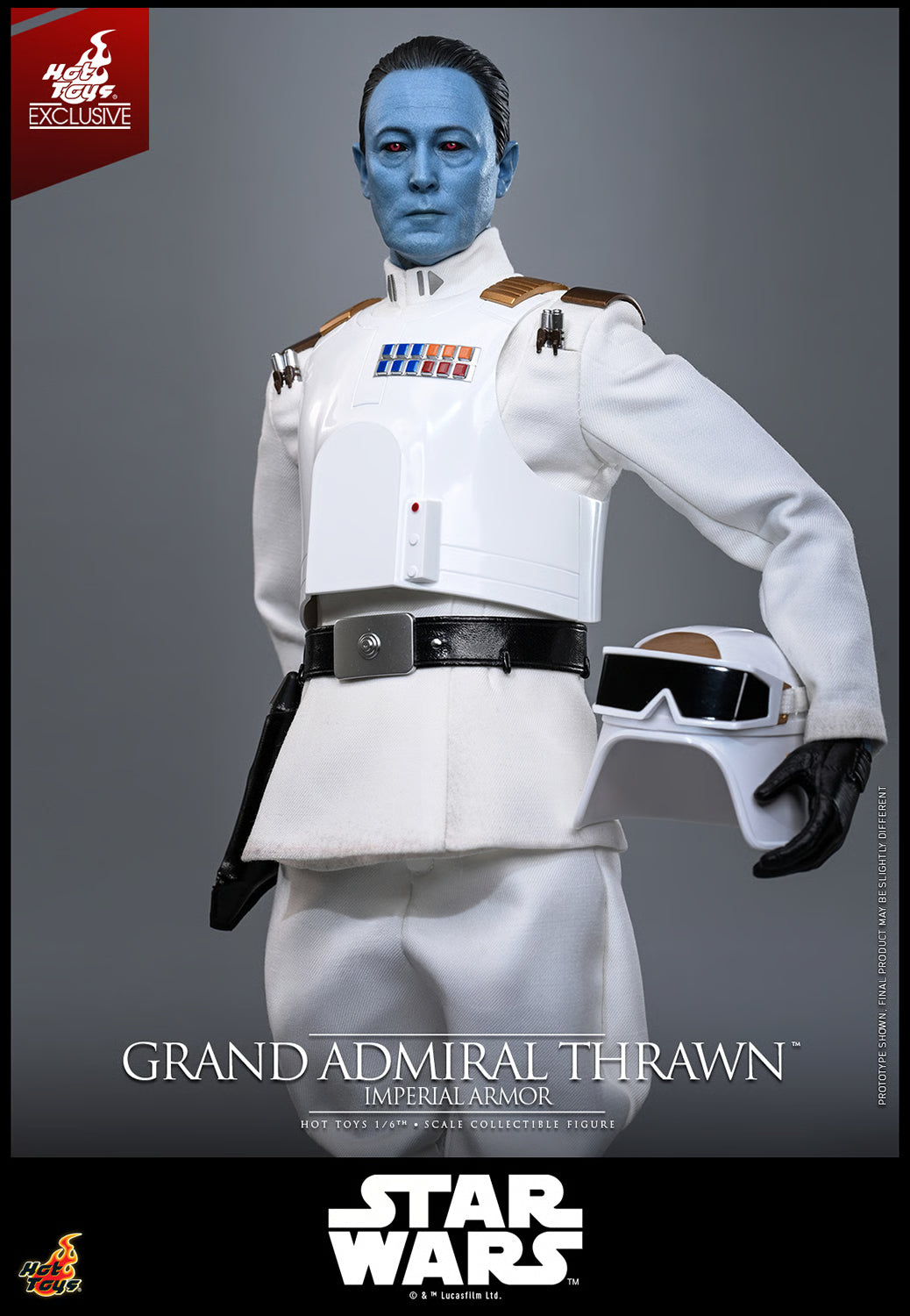 PRE-ORDER Grand Admiral Thrawn (Imperial Armor) - Star Wars Ahsoka Hot Toys Exclusive Collectibles 1/6 Scale Action Figure