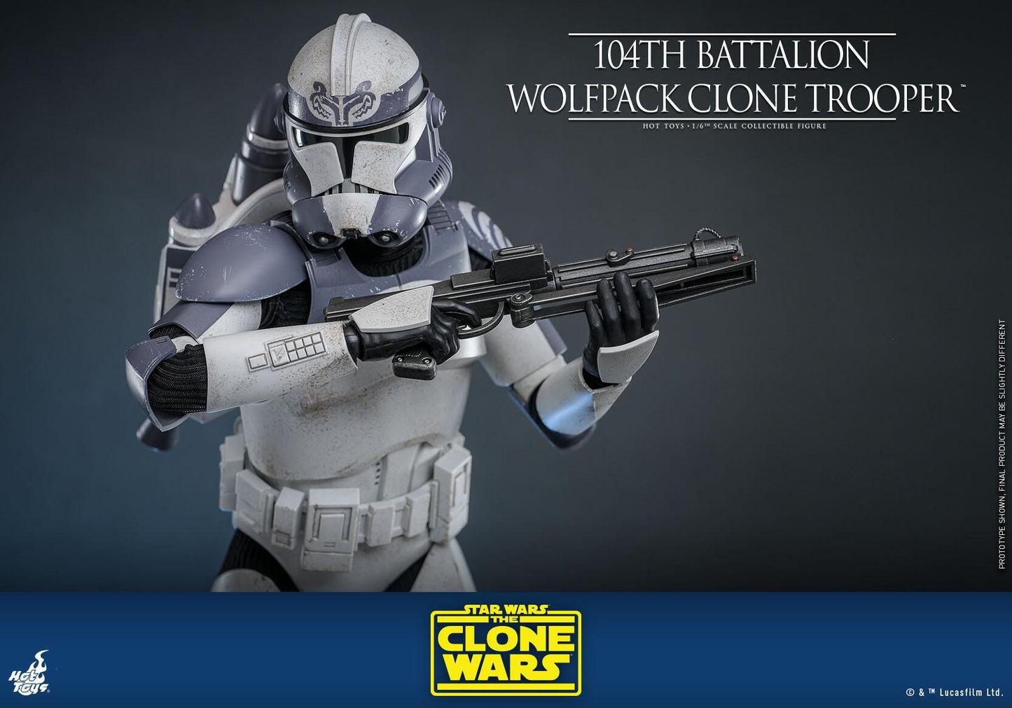 104th Battalion Wolfpack Clone Trooper - Star Wars: The Clone Wars Hot Toys Collectibles 1/6 Scale Action Figure