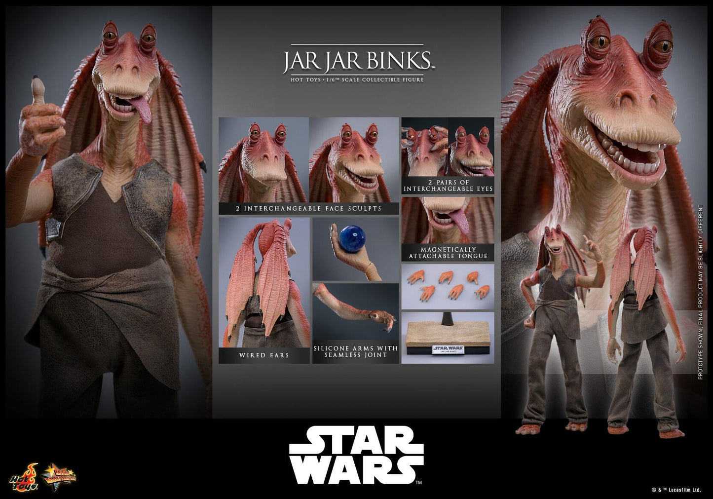 *PRE-ORDER Jar Jar Binks - Star Wars: The Phantom Menace Hot Toys Collectibles 1/6 Scale Action Figure