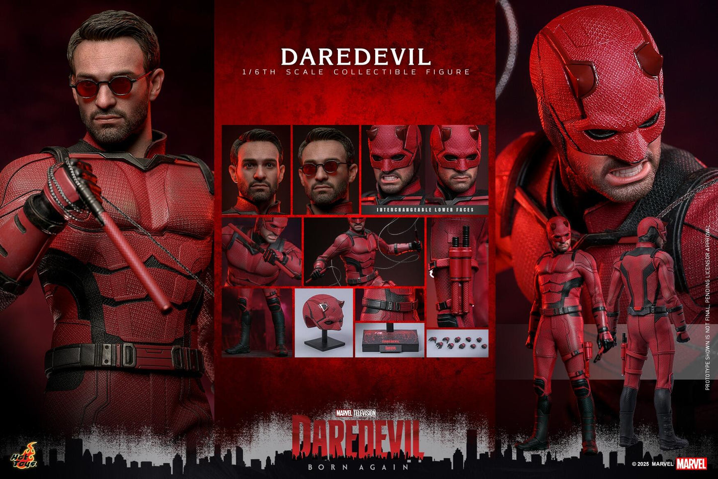 Daredevil - Daredevil: Born Again Marvel Hot Toys Collectibles 1/6 Scale Action Figure