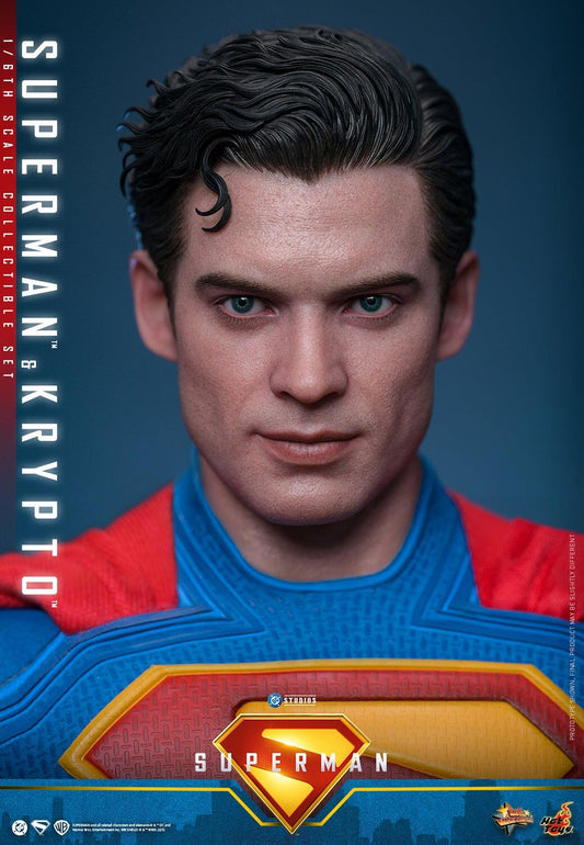 Superman & Krypto - Superman DC Hot Toys Collectibles 1/6 Scale Action Figure