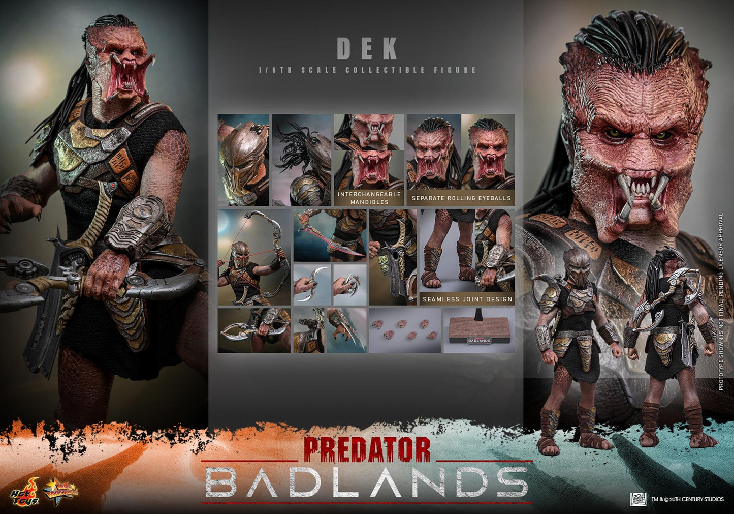 *PRE-ORDER Dek - Predator: Badlands Hot Toys Collectibles 1/6 Scale Action Figure