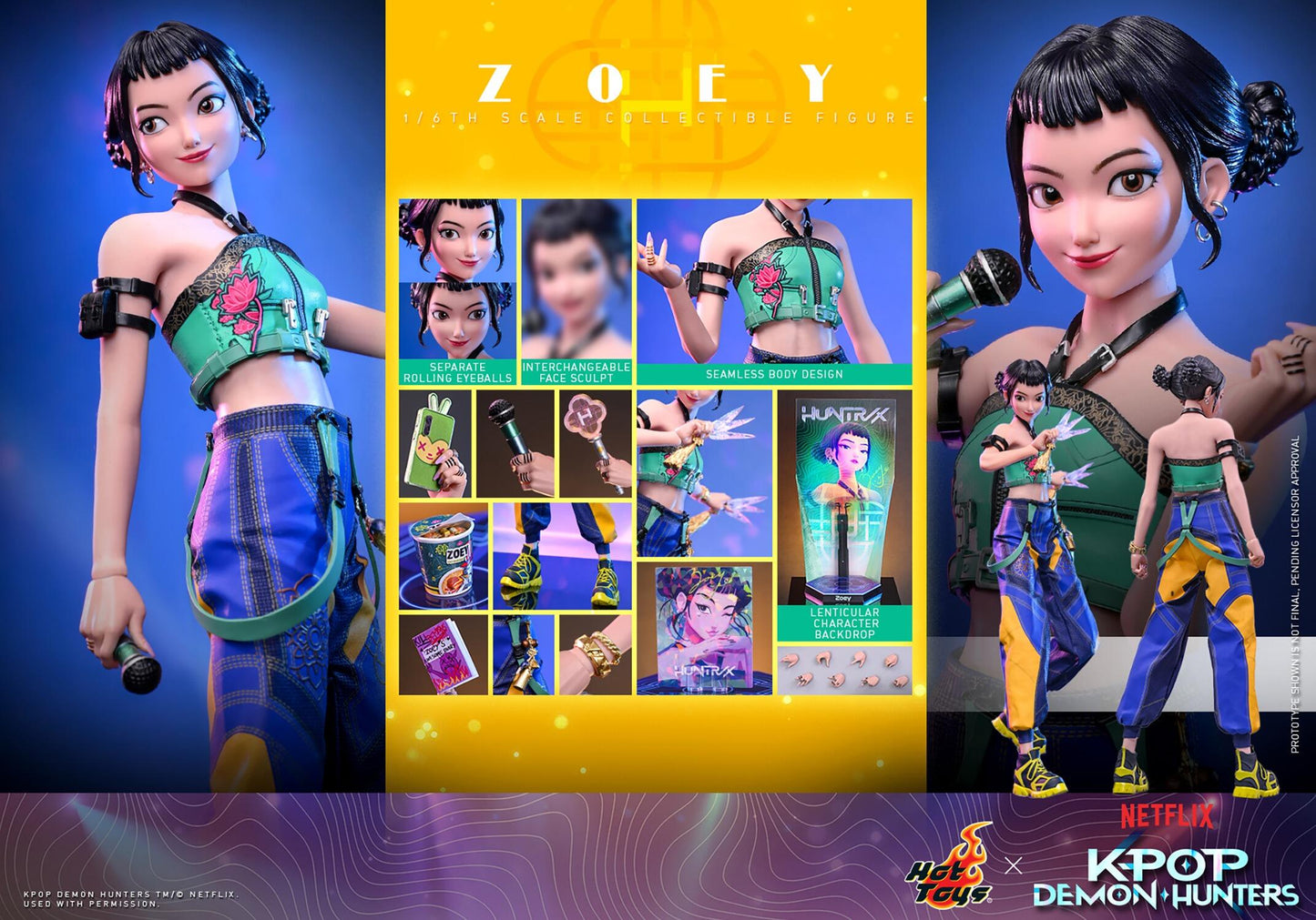 *PRE-ORDER Zoey - KPop Demon Hunters Hot Toys Collectibles 1/6 Scale Action Figure