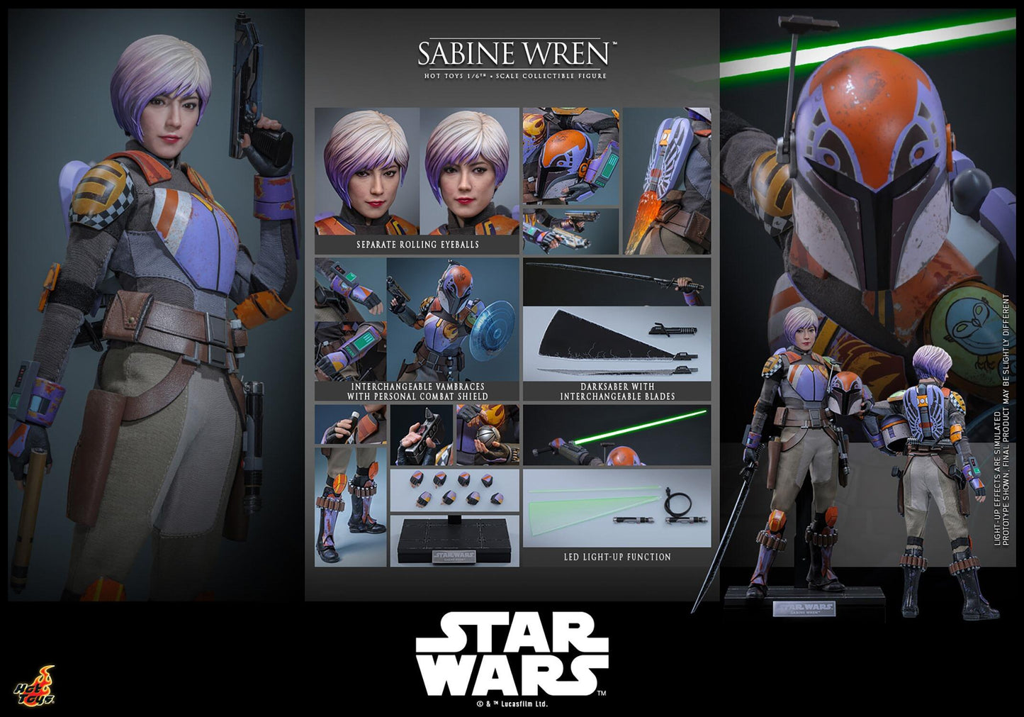*PRE-ORDER Sabine Wren - Star Wars: Rebels Hot Toys Collectibles 1/6 Scale Action Figure