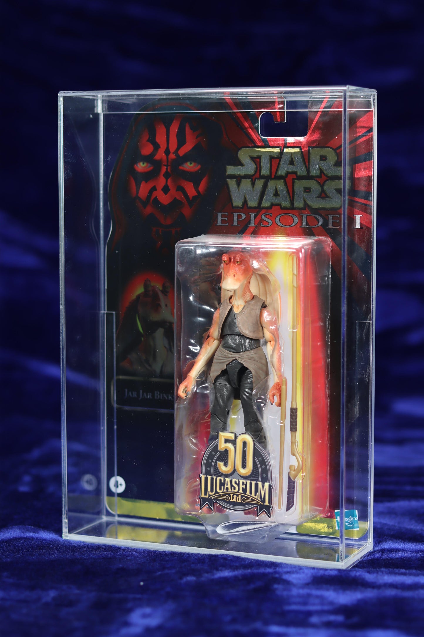 Star Wars Black Series Anniversary Carded SAF Acrylic Display Case (With Side Guides)