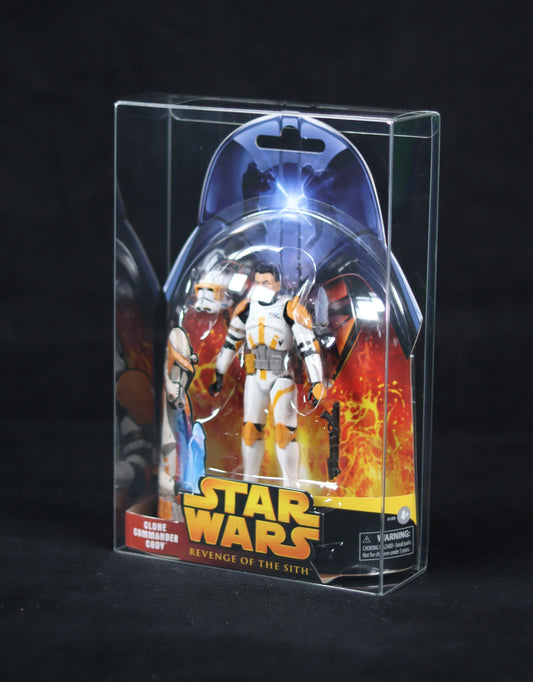 SAF Premium Foldable Display Case - Star Wars Black Series 6 Inch Carded (up to 63mm Bubble Depth) (Droids & ROTS Cards)