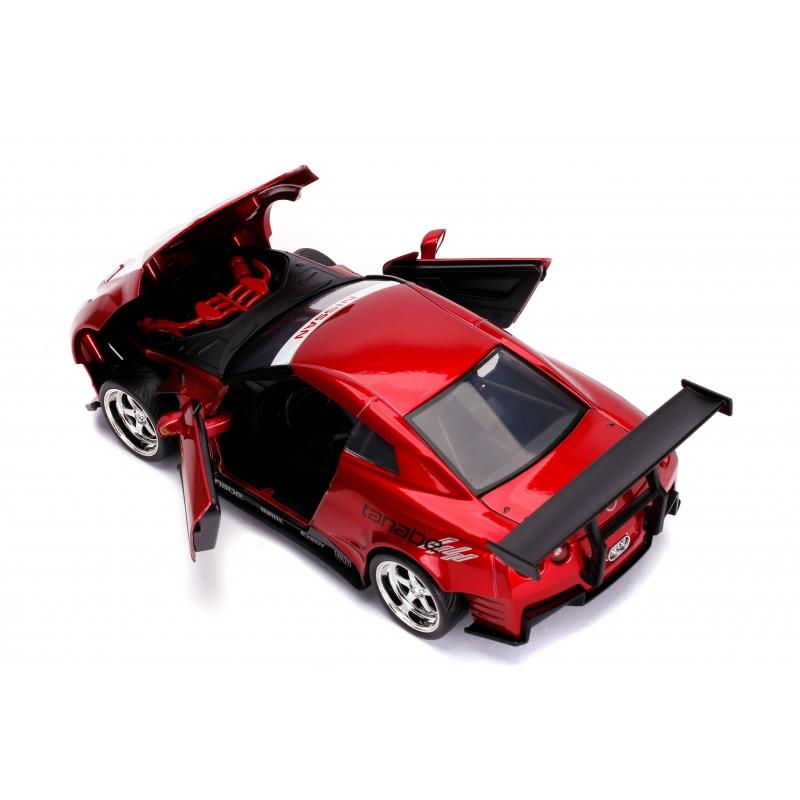 Power Rangers - 2009 Nissan GT-R with Red Ranger Figure Hollywood Rides 1:24 Scale Die Cast Vehicle