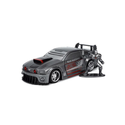Marvel Avengers - 2006 Ford Mustang GT with War Machine Figure Hollywood Rides 1:32 Scale Die Cast Vehicle