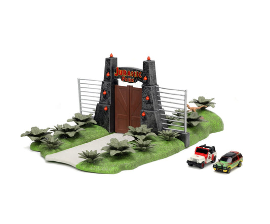 Jurassic Park Jada Hollywood Rides Die Cast Nano Scene - Jurassic Park Gate