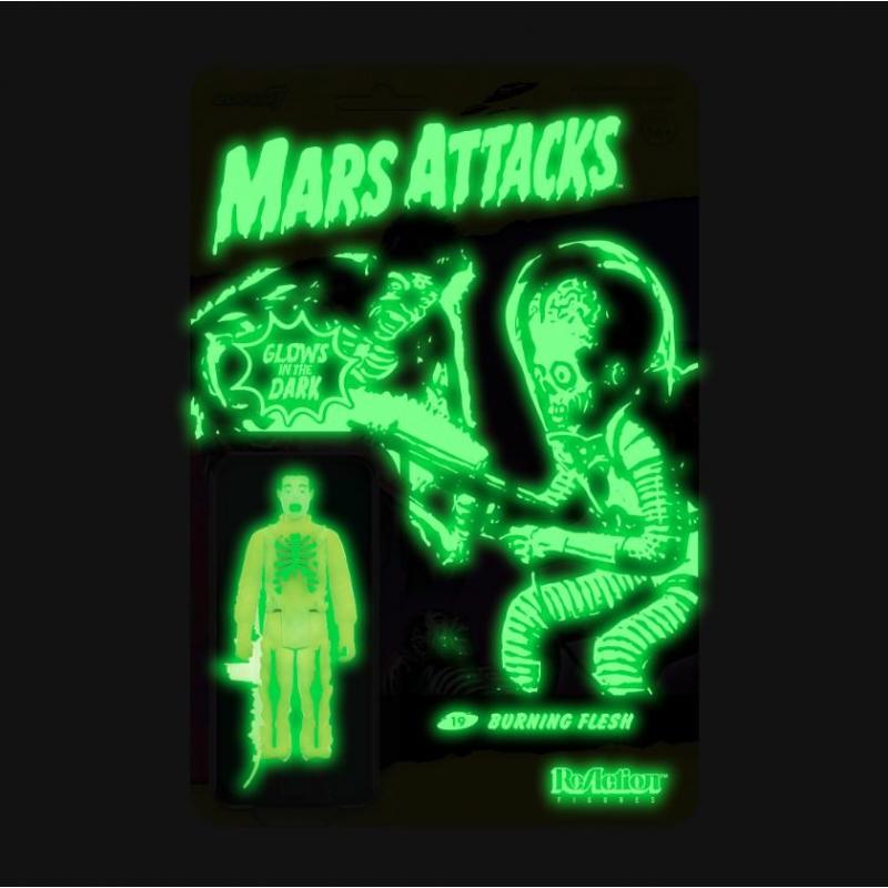 Mars Attacks ReAction Action Figure - The Invasion Begins (GITD)