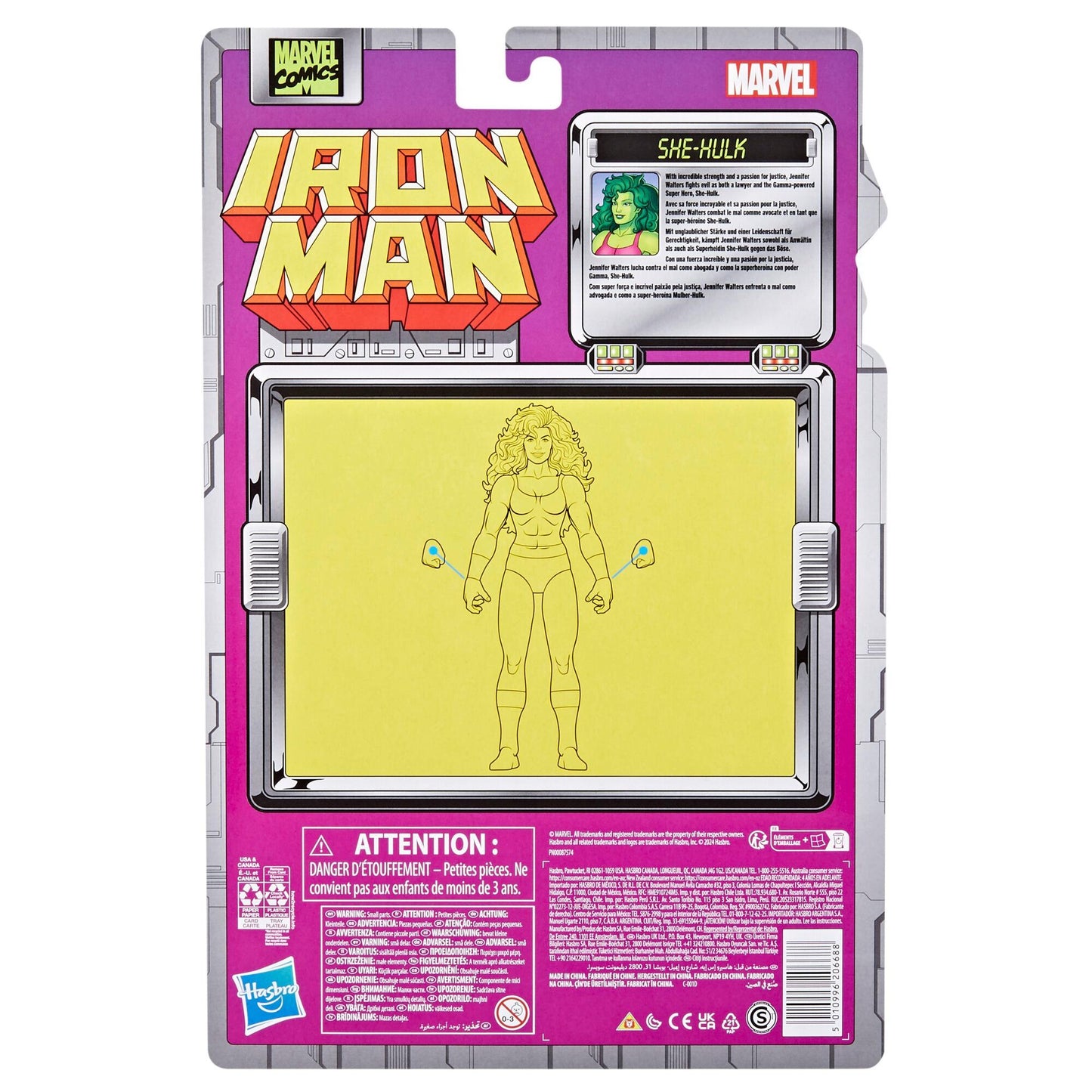 Marvel Legends Iron Man Retro 6 Inch Action Figure - She-Hulk