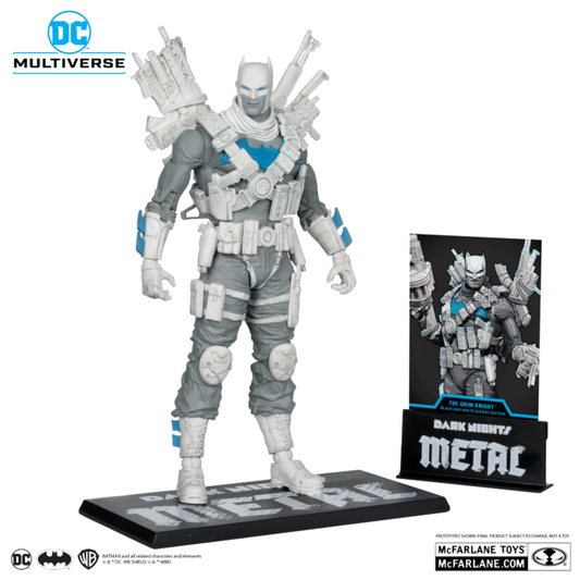 DC Multiverse 7 Inch Action Figure - The Grim Knight (B&W Accent Edition)