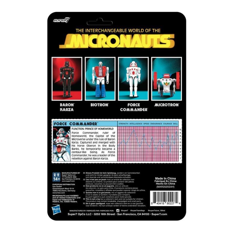 Micronauts ReAction+ O-Ring Action Figure Wave 2 - Force Commander