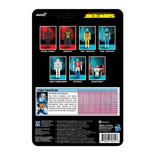 Micronauts ReAction+ Action figure Wave 03 - Time (Translucent Blue)