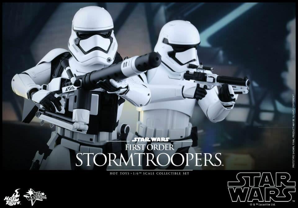 First Order Stormtrooper Set - Star Wars: The Force Awakens Hot Toys Collectable 1/6 Scale Action Figure