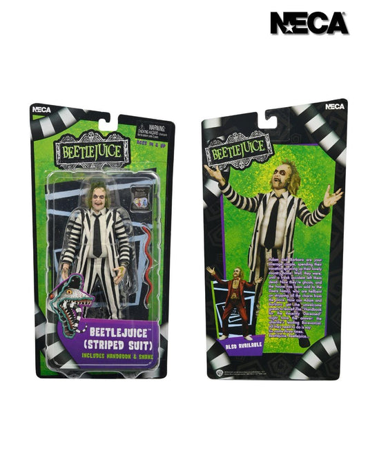 Beetlejuice 1988 7 Inch Action Figure - Beetlejuice (Striped Suit)