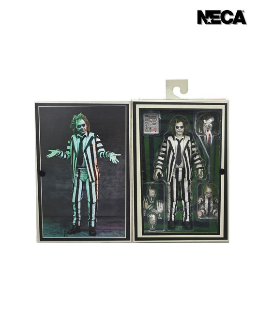 Beetlejuice Beetlejuice 7 Inch Ultimate Action Figure - Beetlejuice (Striped Suit)