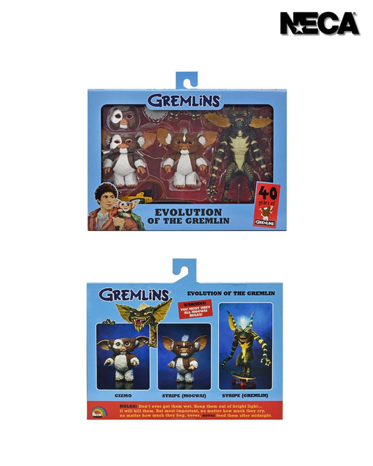Gremlins 40 Years Of Gremlins 7 Inch Scale Ultimate Action Figure 3 Pack - Evolution of the Gremlin