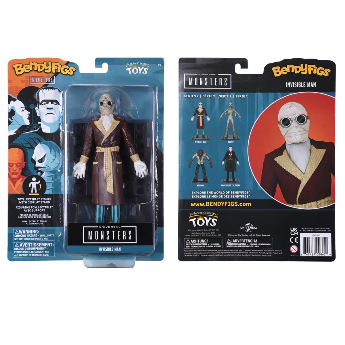 Universal Monsters Bendyfigs Action Figure - Invisible Man (possibly non-mint)