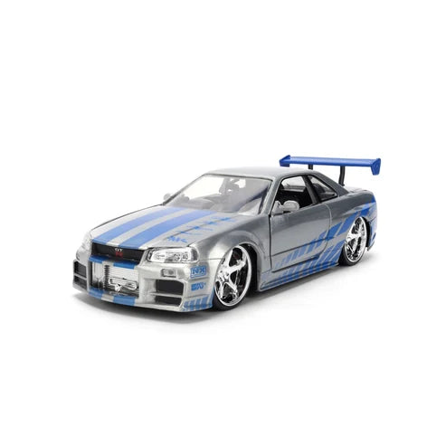 Fast & Furious 25th Anniversary 1:24 Scale Jada Hollywood Rides Die Cast Vehicle - Nissan Skyline (Colour Brush)