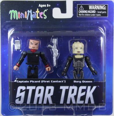 Star Trek Captain Picard (First Contact) and Borg Queen Minimates - Action Figure