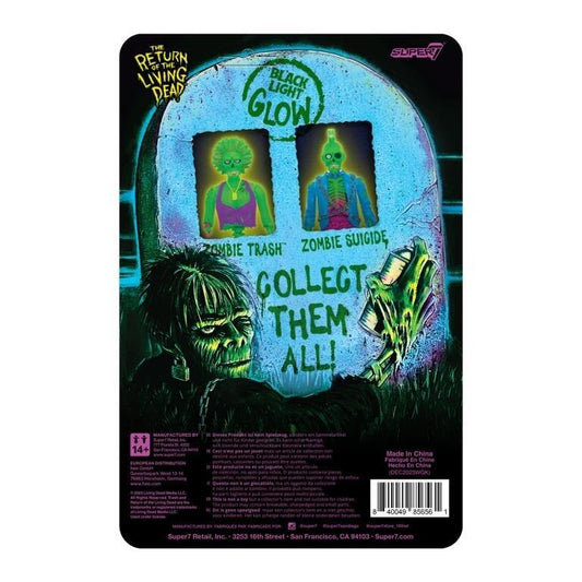 Return of the Living Dead ReAction Action Figure Wave 3 SDCC 2024 Exclusive - Zombie Trash (Glow)