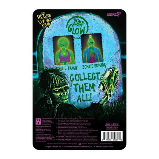 Return of the Living Dead ReAction Action Figure Wave 3 SDCC 2024 Exclusive - Zombie Suicide (Glow)