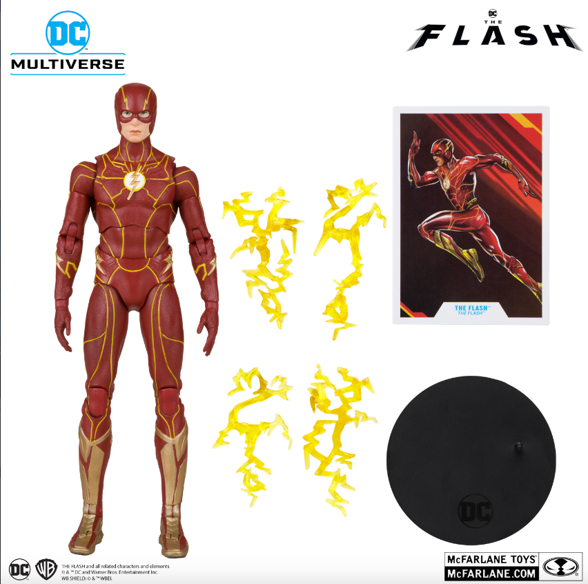DC The Flash Movie 7 Inch Action Figure - The Flash (Speed Force Variant) (Gold Label)