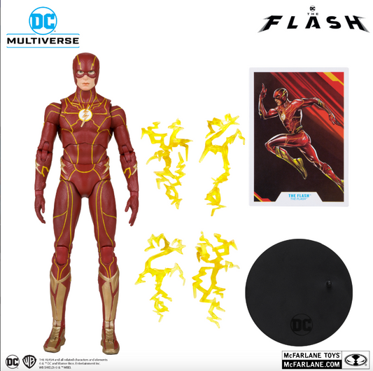 DC The Flash Movie 7 Inch Action Figure - The Flash (Speed Force Variant) (Gold Label)