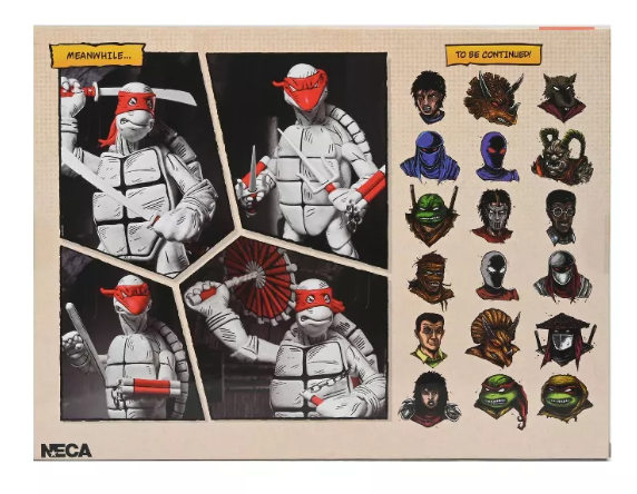 Teenage Mutant Ninja Turtles Comic 7 Inch Ultimate Action Figure 2-Pack - The First Turtles (Black and White)