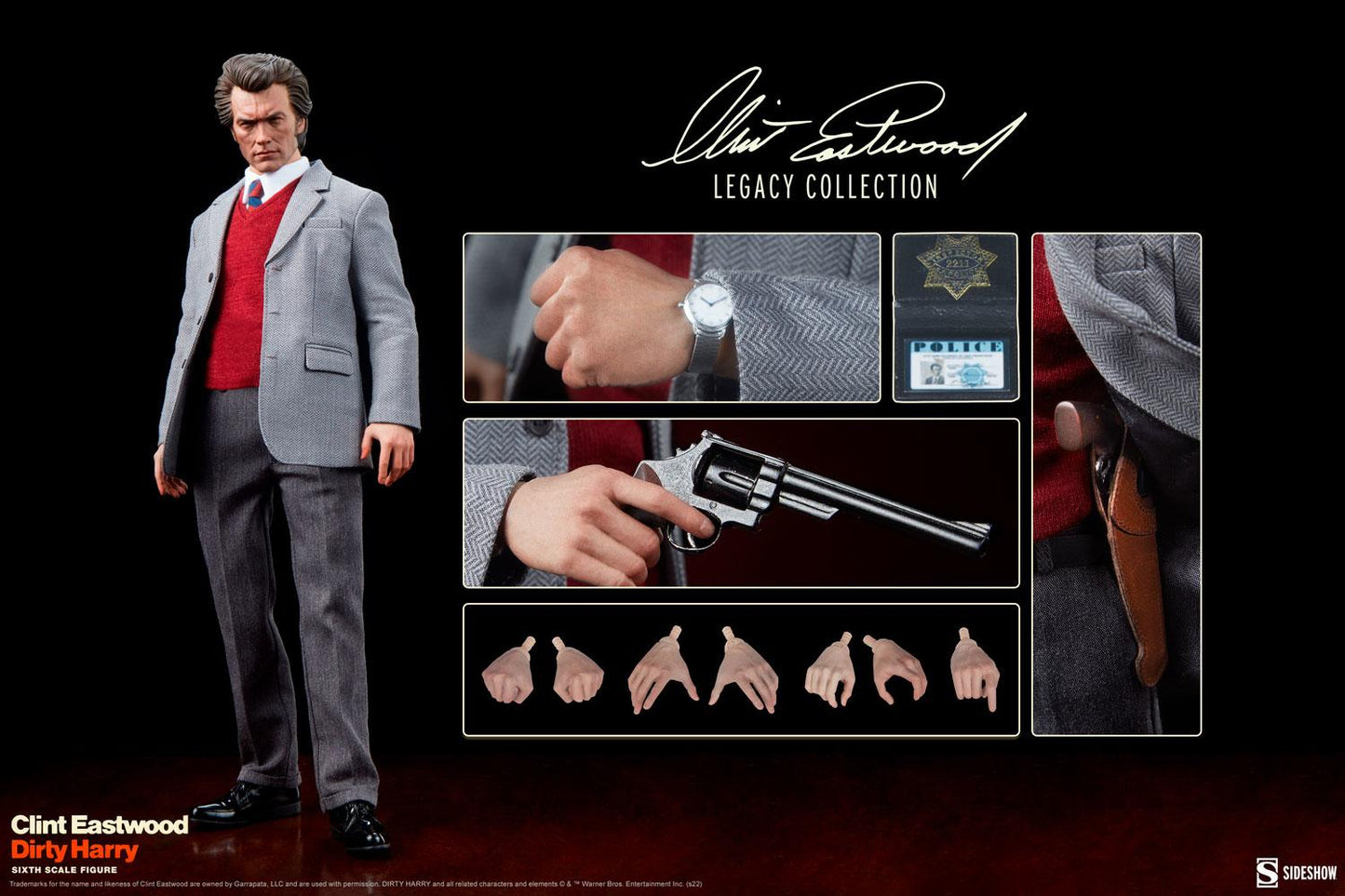 Harry Callahan - Dirty Harry Sideshow Collectibles 1/6 Scale Action Figure