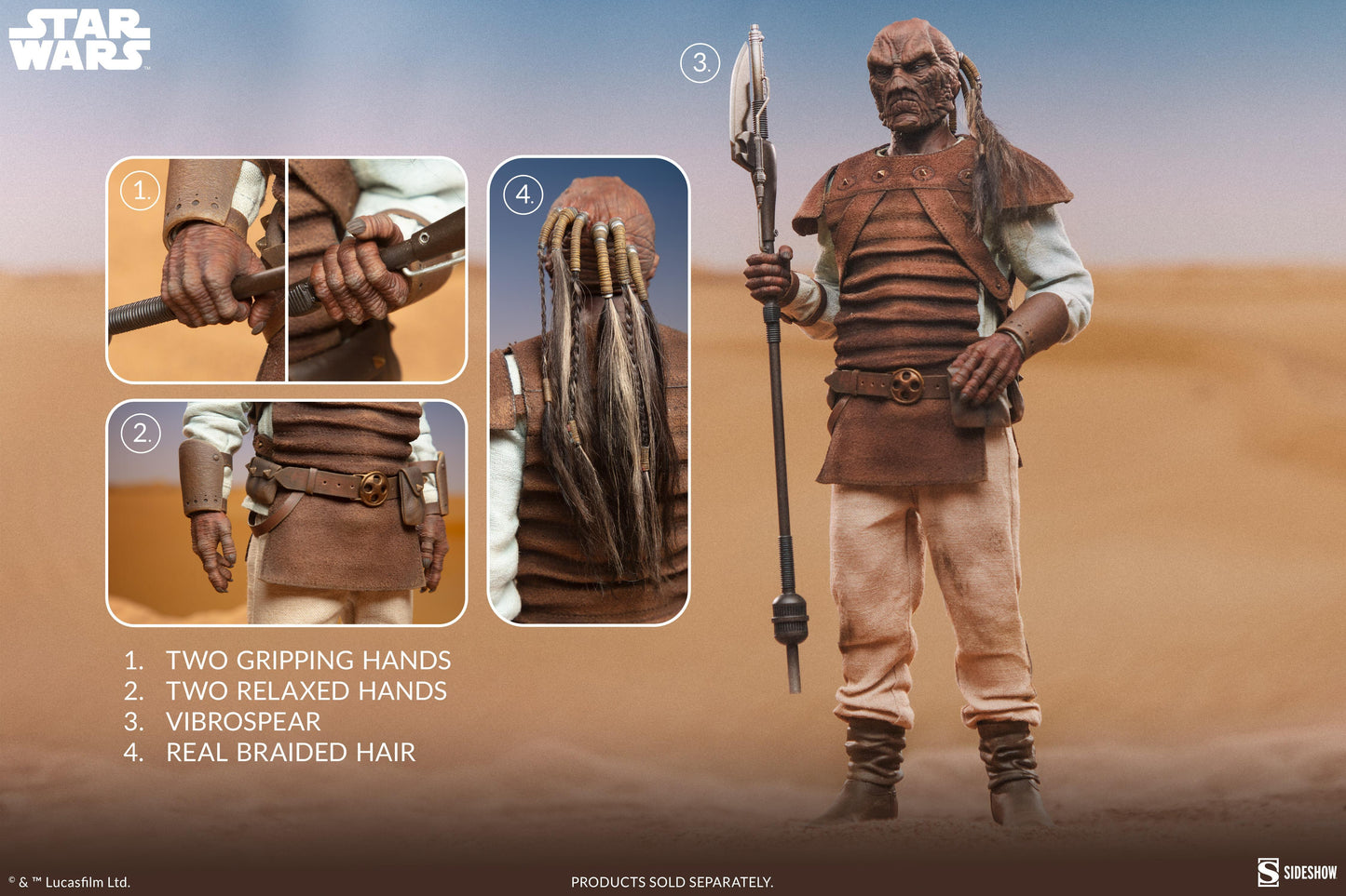Pagetti Rook (Weequay) - Star Wars Episode VI (ROTJ) Sideshow Collectibles 1/6 Scale Action Figure