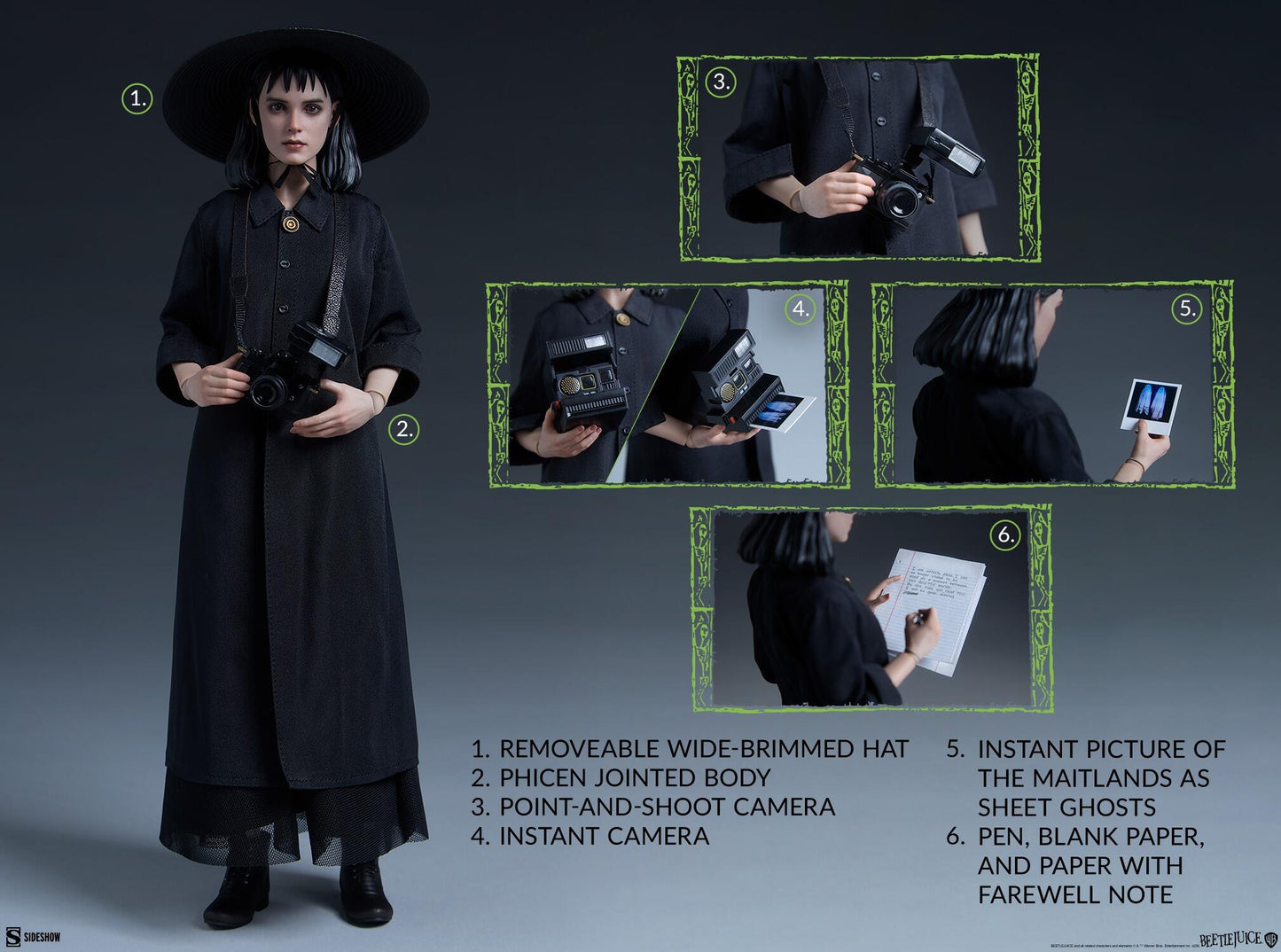*PRE-ORDER Lydia Deetz - Beetlejuice (1988) Sideshow Collectibles 1/6 Scale Action Figure