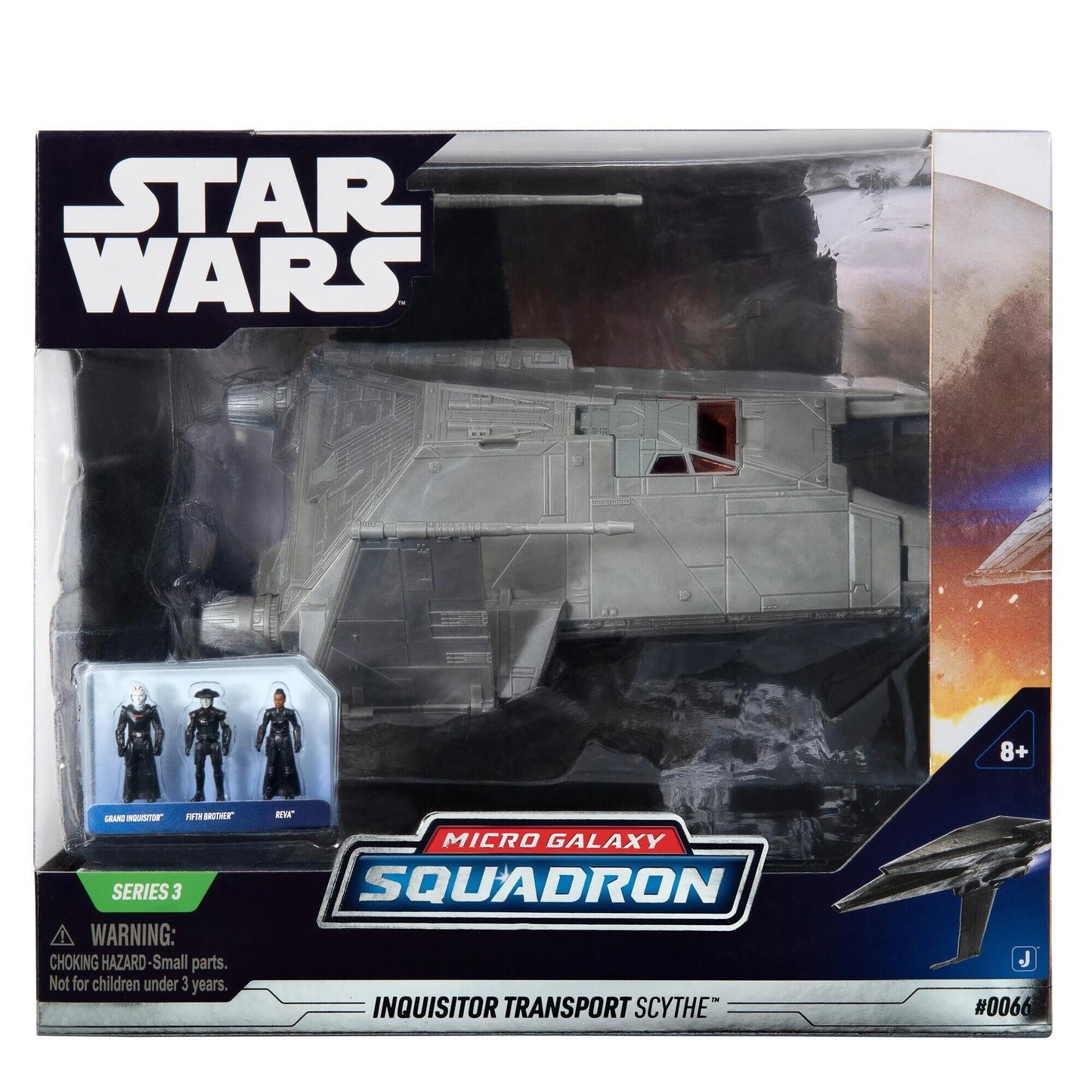 Star Wars Micro Galaxy Squadron 8 Inch Deluxe Vehicle Series 3 - Inquisitor Shuttle Scythe