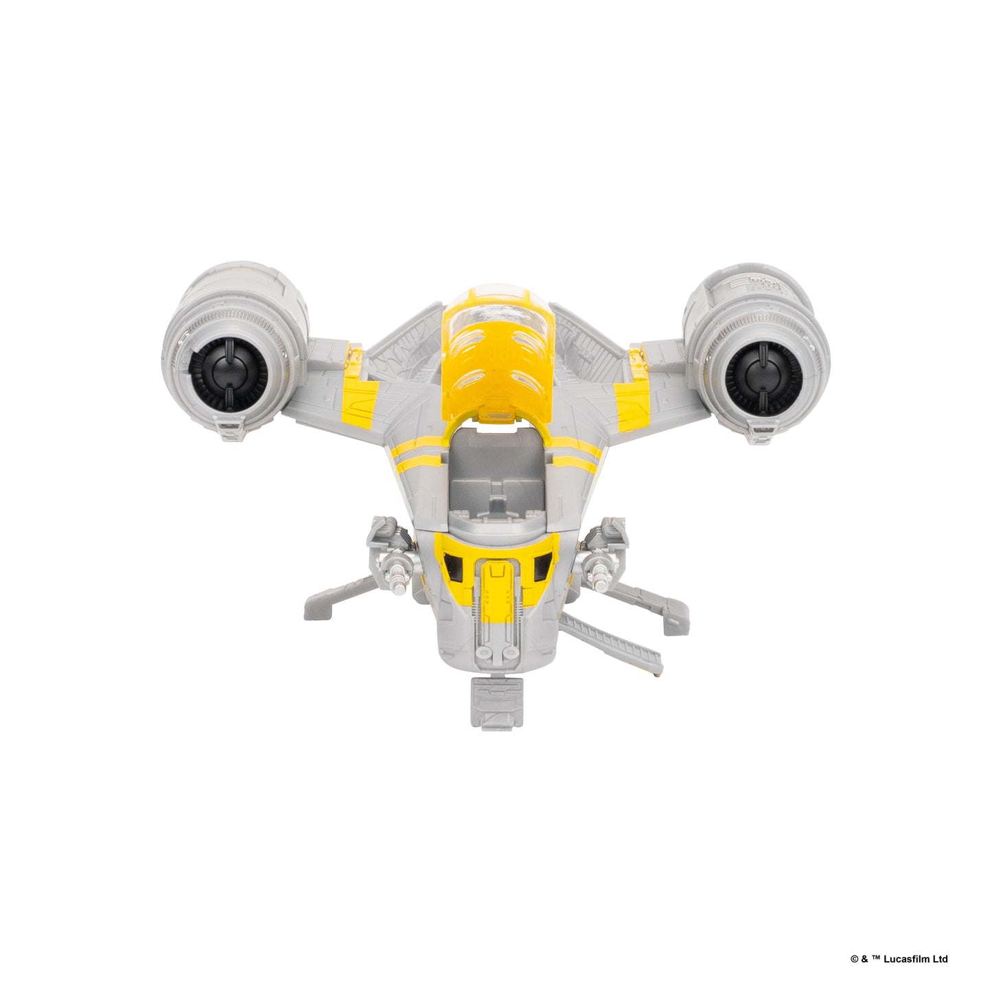 Star Wars Micro Galaxy Squadron 8 Inch Vehicle - Razorcrest W/ The Mandalorian & Grogu