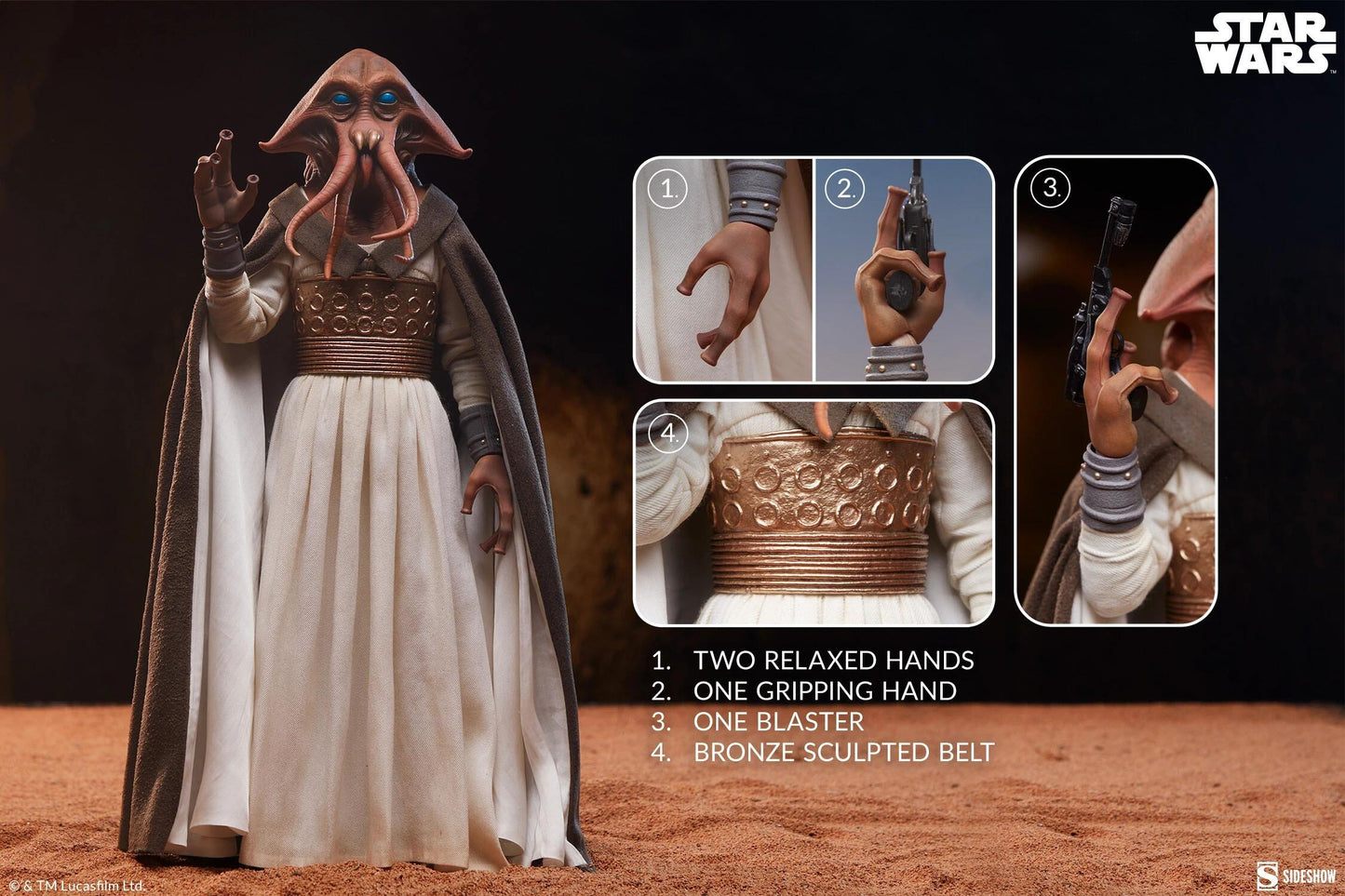 *PRE-ORDER Tessek - Star Wars: Return of The Jedi Sideshow Collectibles 1/6 Scale Action Figure