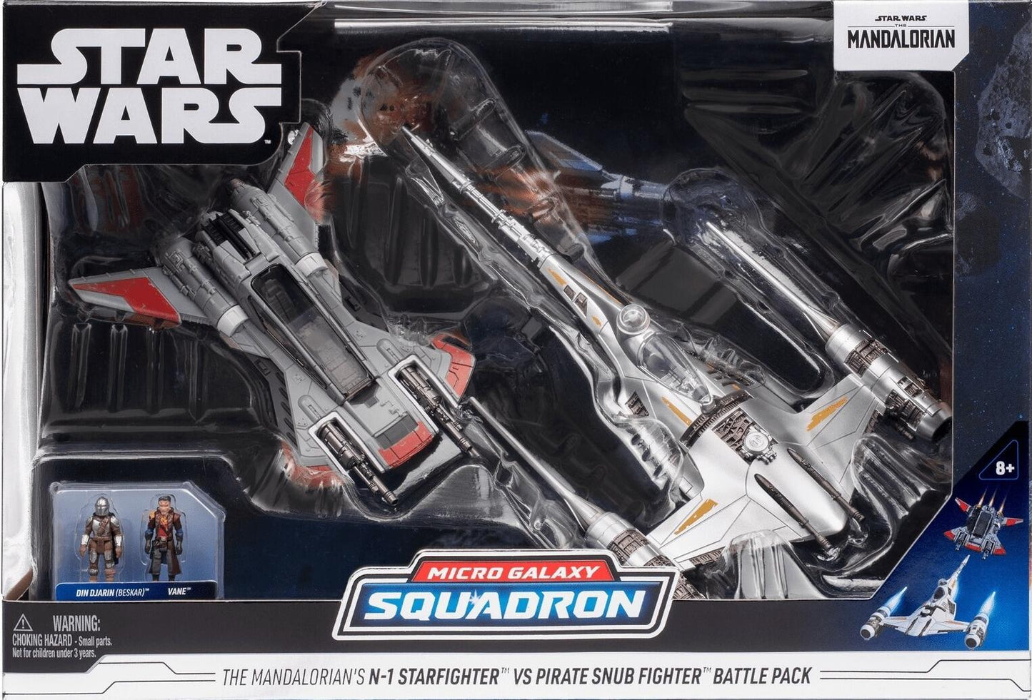 *PRE-ORDER Star Wars Micro Galaxy Squadron 5 Inch Vehicle Battle Pack - N-1 Starfighter & Pirate Snub Fighter