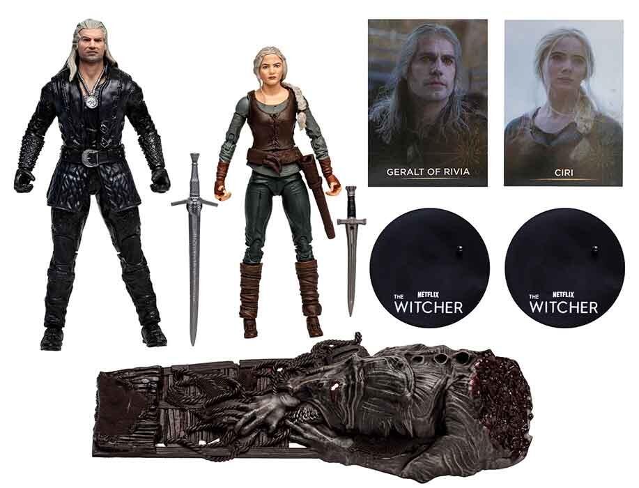 The Witcher Netflix 7 Inch Action Figure 2-Pack - Geralt and Ciri (Season 3)