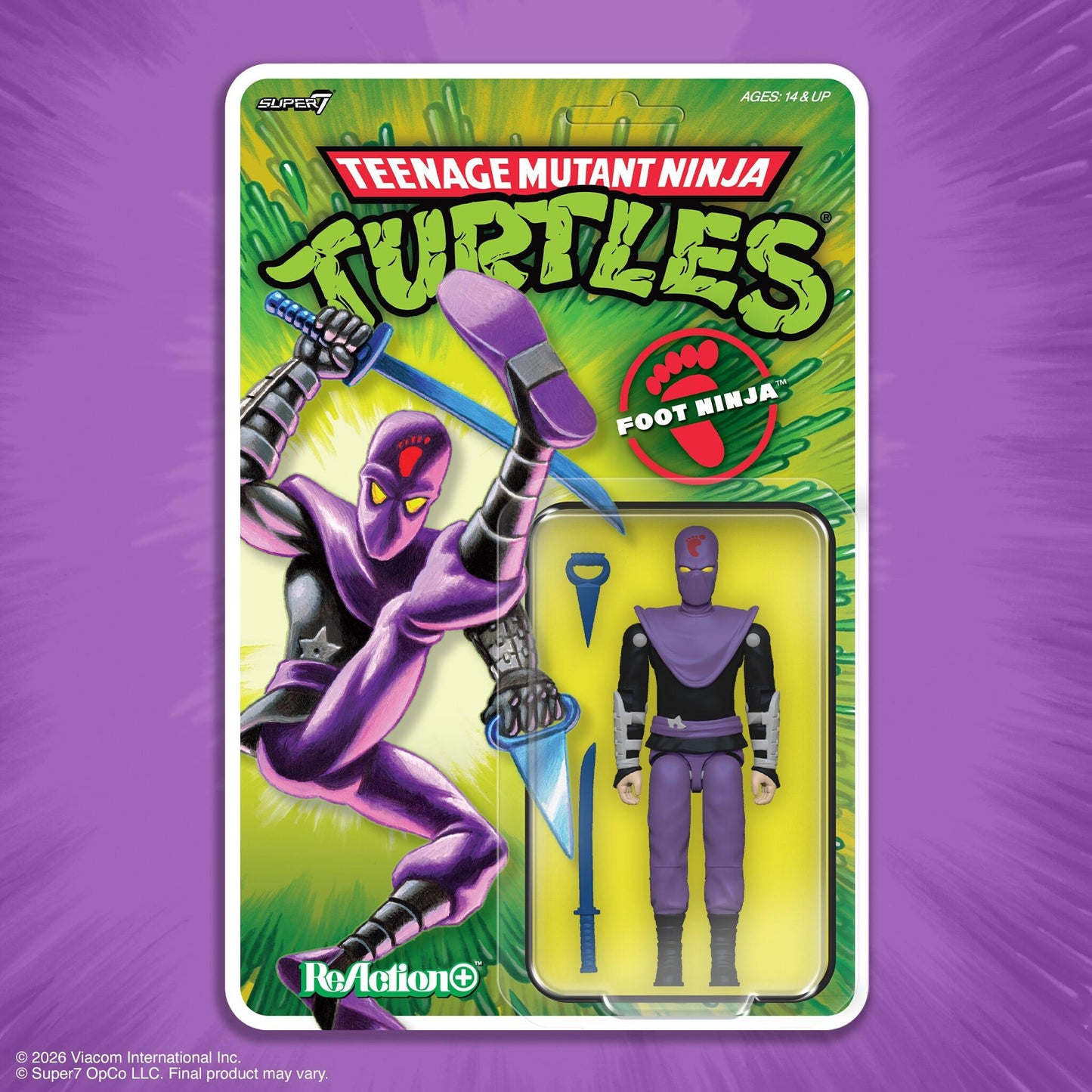 *PRE-ORDER Teenage Mutant Ninja Turtles ReAction+ Action Figure Wave 1 - Foot Ninja