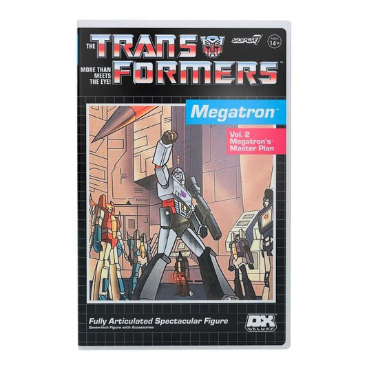 Transformers Deluxe ReAction Action Figure - Megatron with VHS Style Packaging