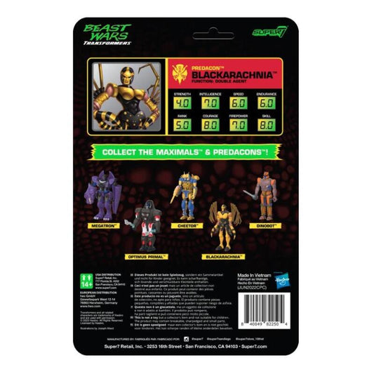 Transformers ReAction Action Figure Wave 7 - Beast Wars Black Arachnia