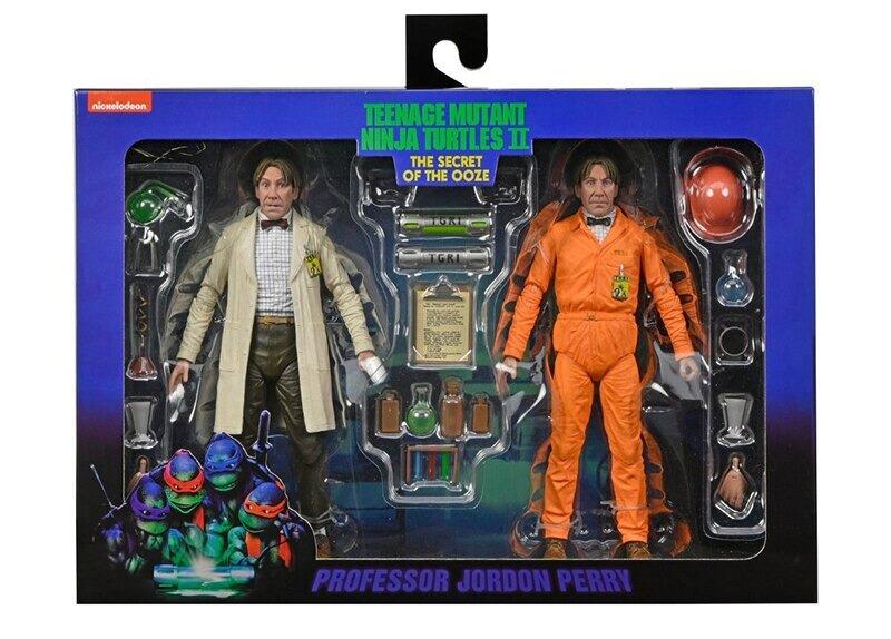 Teenage Mutant Ninja Turtles II 7 Inch Ultimate Action Figure - Professor Perry Twin Pack