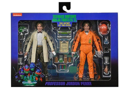 Teenage Mutant Ninja Turtles II 7 Inch Ultimate Action Figure - Professor Perry Twin Pack